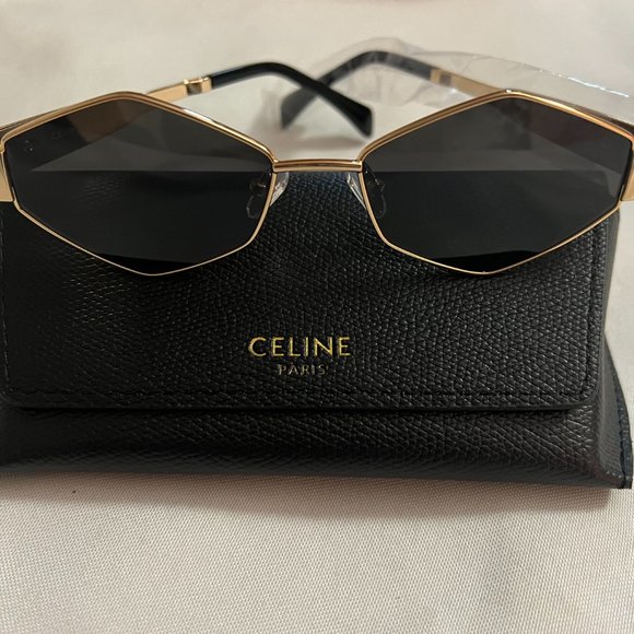 Celine Other - Celine CL40306U 56MM Gold Metal Sunglasses For Men